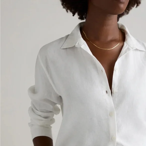 NWT Quince 100% European Linen Long-Sleeve Shirt - Picture 5 of 13